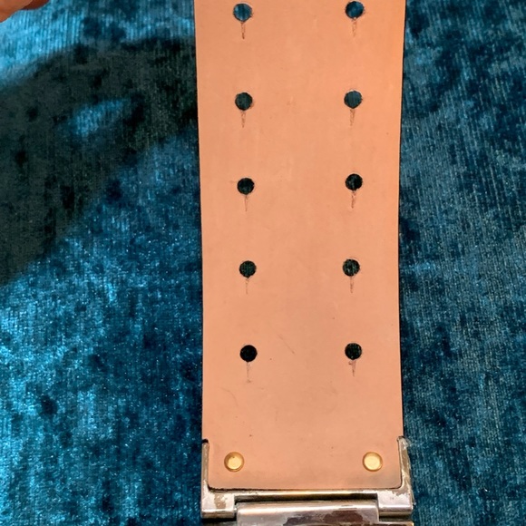 Lafayette 148 hinged calf hair belt main image 5